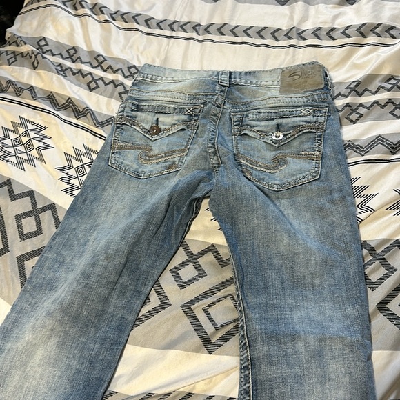 Silver Jeans Zac relaxed fit straight leg size 30 waist 32 length - Picture 4 of 5